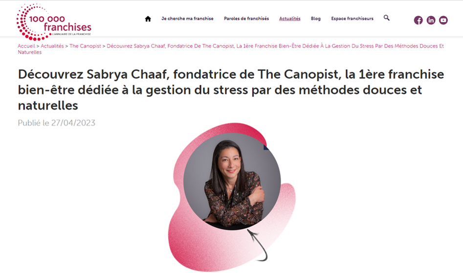 Sabrya chaaf the canopist 100mille franchises2