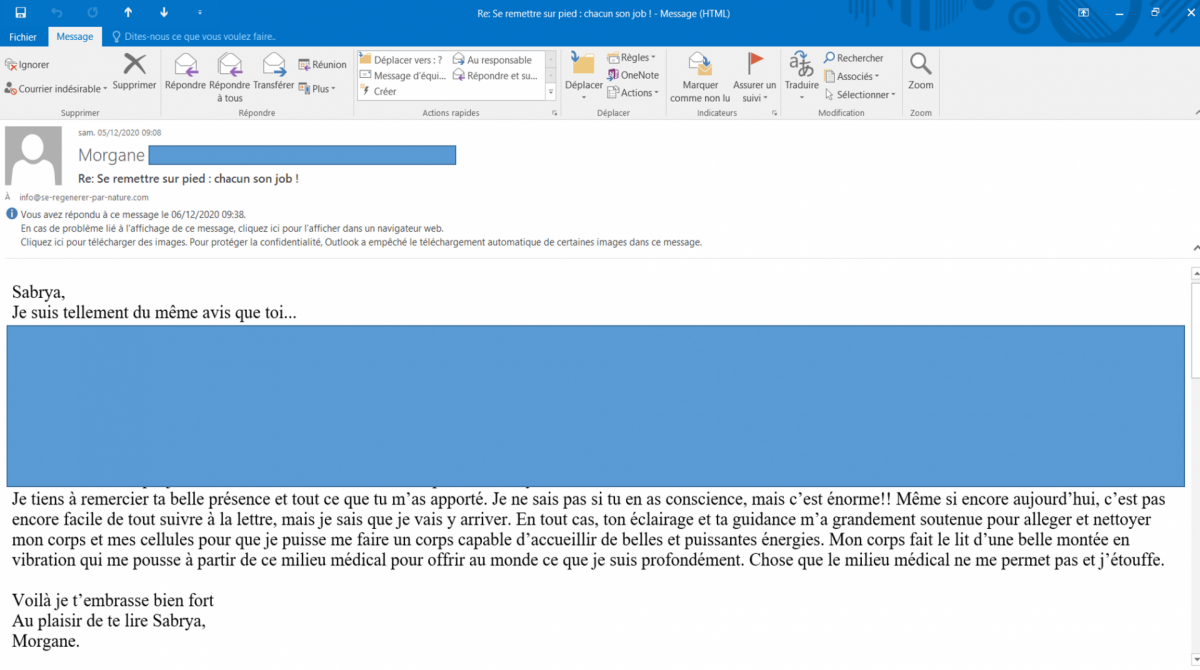 Temoignage sabrya chaaf morgane